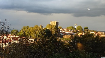 View of Braganca from hotel balcony