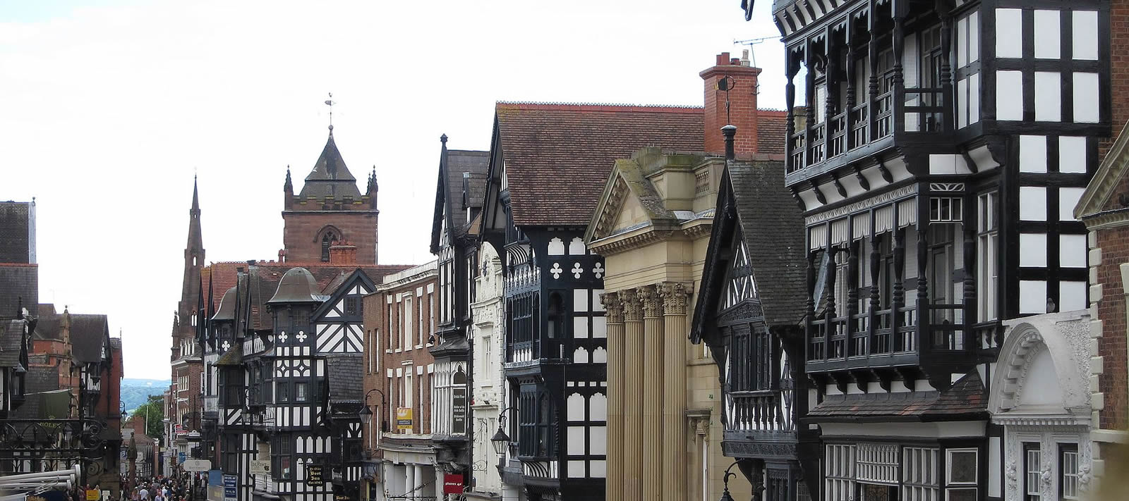 England Chester Eastgate Street from the City Wall