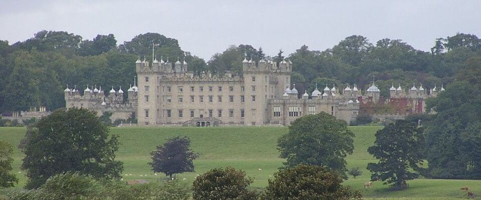 looking across river tweed to Floors Castle